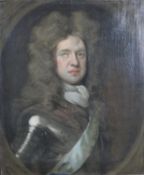 After Sir Godfrey Kneller (1646 - 1723), a carved gilt framed 17th century oil on canvas