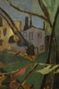 Elise Mars, Windy Swing, oil on board, signed, bearing label verso. H.81 W.56cm.