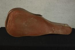 A mid 20th century cased Howard Petersen Spanish guitar with original label. L.106 W.43 D.18cm.