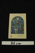 Marc Chagall (1887 - 1985; Russian / French), Tribe of Reuben, pencil signed lithograph on paper,