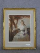 Elizabeth Gulland (1857 - 1934), signed 19th century mezzotint 'The Honourable Mrs Spiers', signed