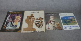 Four late 20th century exhibition posters to include Edward Burra 5.12.1985 - 12.01.86 at Leeds