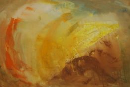 Kate Nicholson (1929-2019), Untitled (Coastal Light), watercolour on paper, framed, signed and date.
