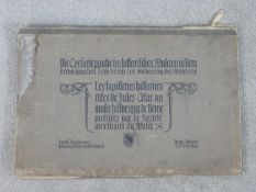 A set of six unframed coloured prints in paper folder titled 