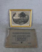 A set of six unframed coloured prints in paper folder titled 