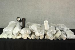 A collection of approximately twenty contemporary wall mounted display lights. H.15 W.17 D.7cm. (