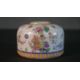 A 19th century hand painted Chinese DouCai porcelain brush washer decorated with flowers, - Image 1 of 4
