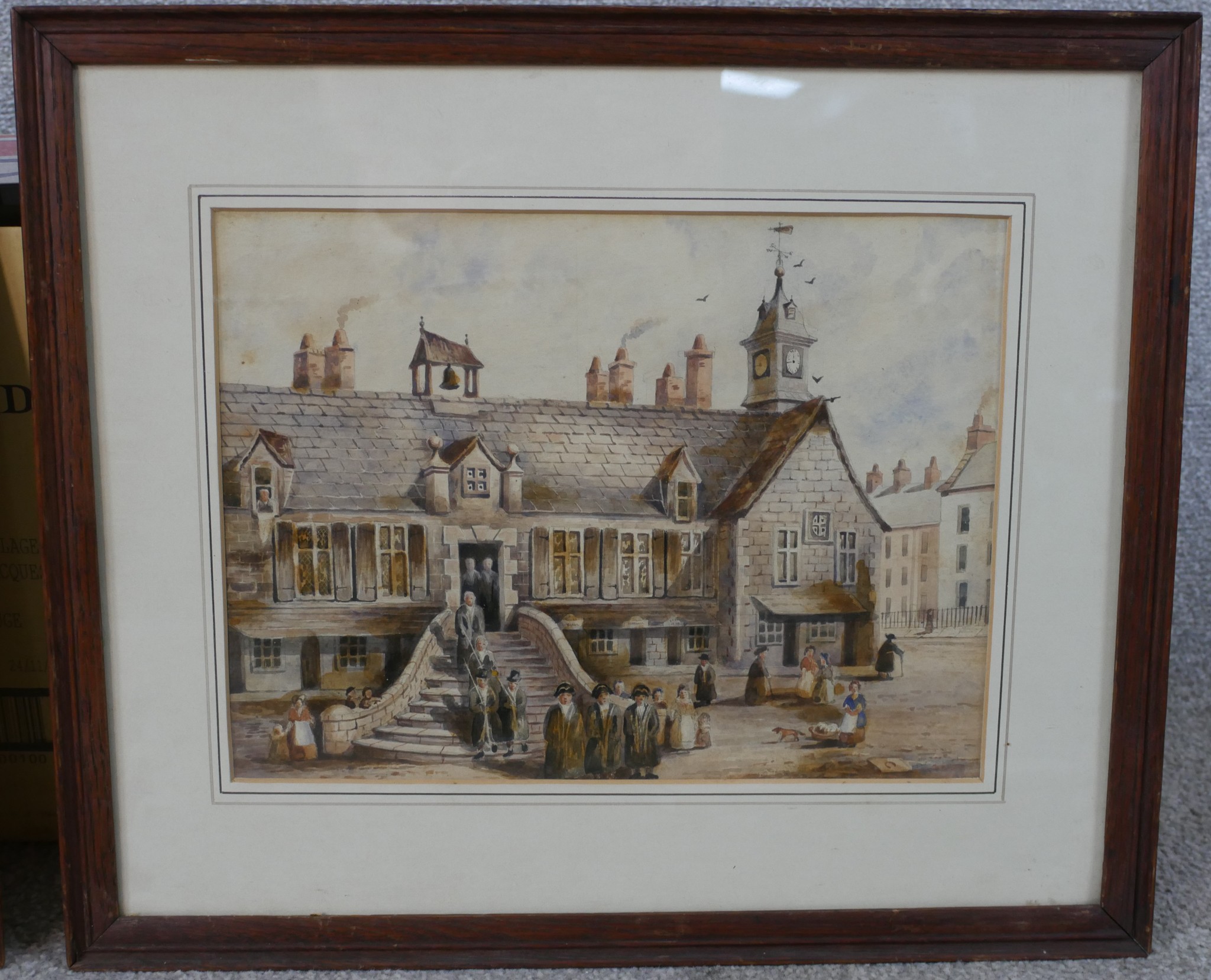 19th/early 20th century British school, Carlisle Town Hall & Carlisle Cross, two unsigned - Image 4 of 8