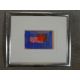 A 20th century, abstracts, two watercolours on papers, unsigned and framed. H.37 W.43cm - Image 6 of 6