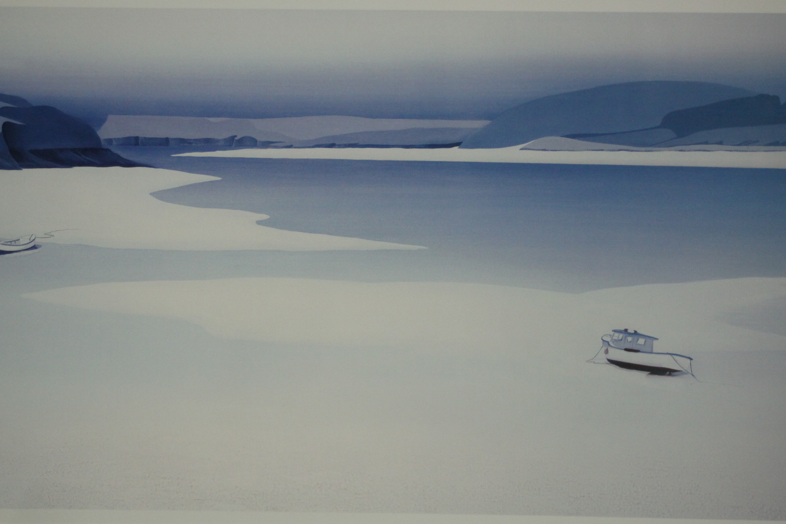 Four framed and glazed prints of coastal scenes. A signed print of Kingsdown II by Clive Metcalfe, a - Image 9 of 19