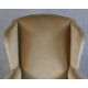 A 19th century mahogany framed chair, upholstered in brown Dralon fabric, raised on cabriole - Image 3 of 4