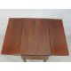 A 19th century mahogany drop leaf sewing table, with twin drawers to one end, raised on turned - Image 4 of 6