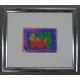 A 20th century, abstracts, two watercolours on papers, unsigned and framed. H.37 W.43cm - Image 5 of 6