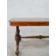 A 19th century walnut veneered centre table raised on two turned columns raised on outswept supports - Image 3 of 4