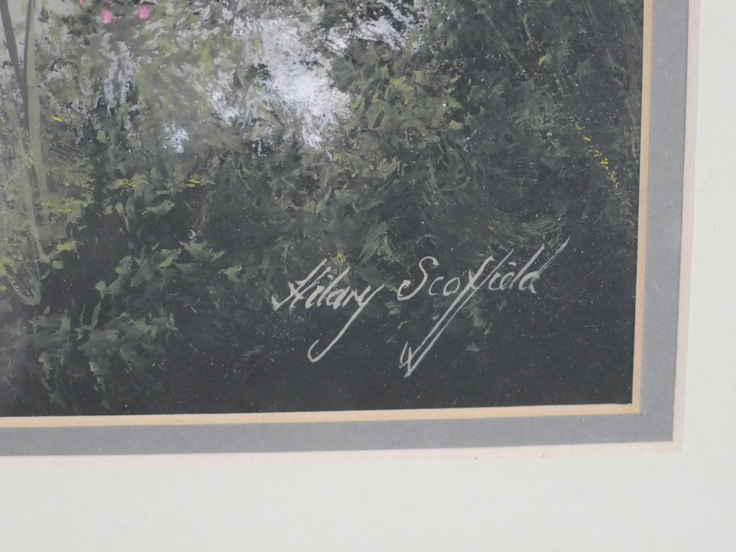 Hilary Scoffield (b.1958, British), tree covered river, watercolour on paper, signed and framed, a - Image 6 of 6