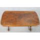 A 19th century walnut veneered centre table raised on two turned columns raised on outswept supports - Image 2 of 4