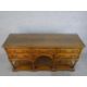 A 20th century oak five drawer sideboard with brass swing handles, raised on turned support with - Image 3 of 8