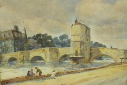 Clara E. Baker (19th/20th century) St. Ives, Huntington watercolour on paper, signed and framed. H.