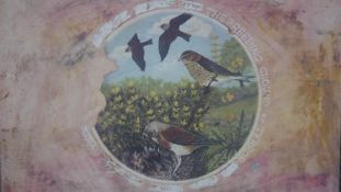STOT21stCplanB (Harry Adams), oil and caustic paint on board, 'Breeding Ground', titled and signed