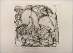Etching. A.P (Artists' Proof). Titled 'Riders of the Apocalypse' with 'For Trevor and Dorothy