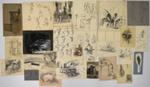 TREVOR FRANKLAND (British 1931-2011). A collection of 24 studies. Mostly drawing but also a couple