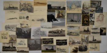 TREVOR FRANKLAND (British 1931-2011). An impressive collection of approximately 60 watercolours,