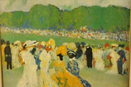 In the style of Pablo Picasso. ‘Longchamp 1901’. A well executed copy of Picasso's famous