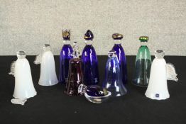A 20th century boxed Hadeland glass Nativity set H.15cm. (largest)