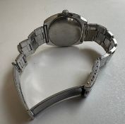 A gentleman's vintage Heno automatic Incabloc compressor watch with Rolex style articulated