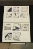 Unknown artist. Two storyboards. Ink on paper. Probably commissioned for the Ambit Magazine. L.30