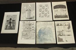 Robert MacAulay (British). A collection of original works by MacAulay probably used to illustrated
