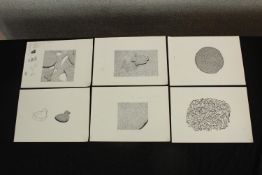 Susan Sterne. Six drawings probably used to illustrate poetry or prose in the Ambit magazine. L.21 x