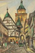 Z. Hignchi (20th century, Chinese school), Alsfeld, oil on canvas, signed and framed, inscribed in