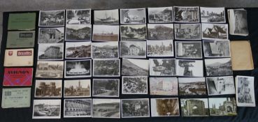 Assorted 20th century photographic postcards, mainly of architectural interest.