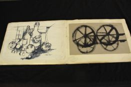 Colin Trevor Johnson (1942–2017). Sketchbook. Including portraits of 'Keith' and still life. Some