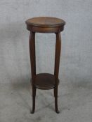 Mahogany jardinere stand, early 20th century. H.94 W.35 D.35cm