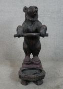 Umbrella stand, Black Forest style, moulded. H.76 W.35 D.76cm