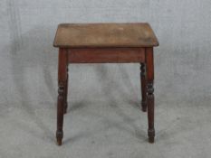Lamp table, 19th century mahogany. H.66 W.55 D.35cm
