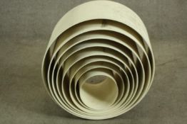 Oto 100 storage system by Pil Bredahl for Muuto. Made from fibreglass. The largest element