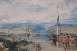 A framed and glazed Turner print. H.53.5 W.63.5cm