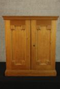 Table top cabinet, 19th century pine. H.63 W.56cm.