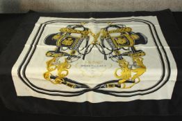 Hermes scarf. 'Brides de Galla'. Designed by Hugo Grygkar and first issued in 1957. Silk. 83 x 85