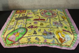 Grayson Perry. British b. 1960. Tate Gallery scarf. Silk. 86 x 88 cm.