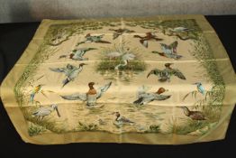 Hermes scarf. Hermes Item Halte En Camargue. 86 x 89 cm.