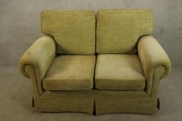 Two seater sofa, contemporary. H.87 W.133cm.
