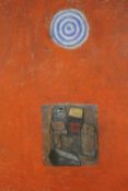 Abstract. Pastel on paper. Framed and glazed. 90 X 68 cm.