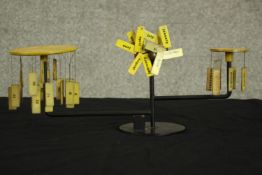 A sculptural calendar. Similar in style Alexander Calder. Divided into three suspended or hanging