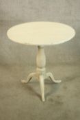 Lamp table, Georgian painted. H.68 W.70cm.