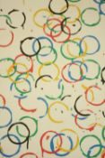Rachel Whiteread 'London'. 2012 Olympics / Paralympics poster on satin paper. Lithograph printed