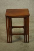 Nest of tables, mid century teak. H.54 W.39cm.